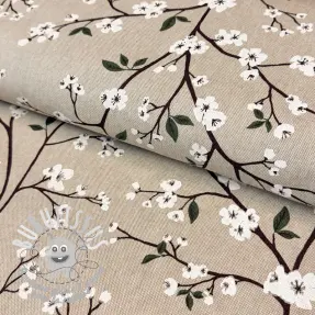 Tissu déco Linenlook Pure blossom branch