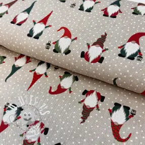 Tissu déco Linenlook Jolly tomte