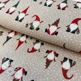 Tissu déco Linenlook Jolly tomte