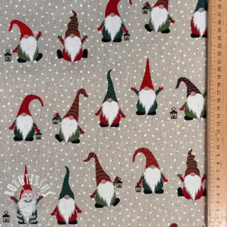 Tissu déco Linenlook Jolly tomte