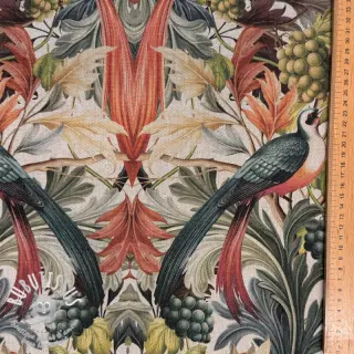 Tissu déco Linenlook Leafy paradise bird digital print