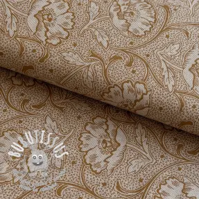 Tissu déco Linenlook Bloomy art craft yellow