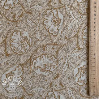 Tissu déco Linenlook Bloomy art craft yellow