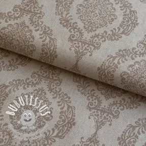 Tissu déco Linenlook Baroque damask charm taupe