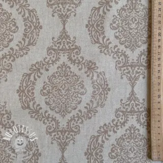 Tissu déco Linenlook Baroque damask charm taupe