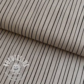 Tissu déco Linenlook Freehand thin lines