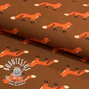 Tissu déco premium Fox parade brown