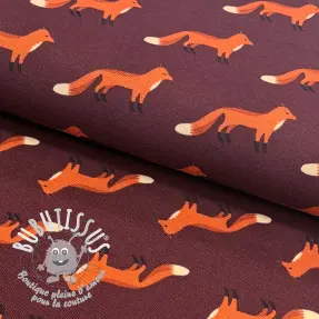 Tissu déco premium Fox parade mauve