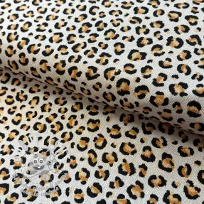 Tissu déco Linenlook Leopard animal small