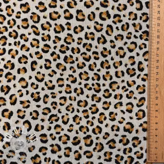 Tissu déco Linenlook Leopard animal small