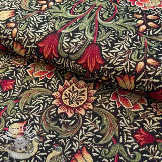 Tissu déco GOBELIN premium Ornate art craft black