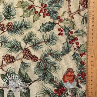 Tissu déco GOBELIN premium Robin winter charm