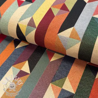 Tissu déco GOBELIN premium Graphic prism block