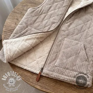 Tissu velours cotelé QUILT champagne