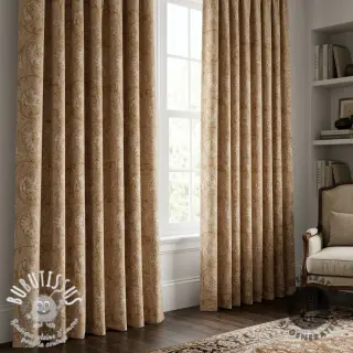 Tissu déco Linenlook Bloomy art craft yellow