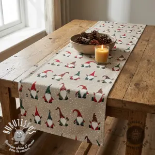 Tissu déco Linenlook Jolly tomte