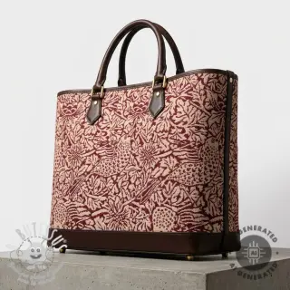 Tissu déco GOBELIN premium Anemone art craft wine