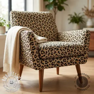 Tissu déco GOBELIN premium Animal leopard small