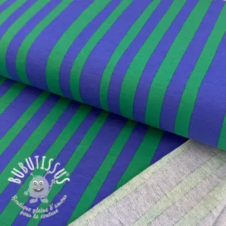 Sweat Stripes by JENNIFER BOURON blue green ORGANIC