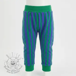 Sweat Stripes by JENNIFER BOURON blue green ORGANIC