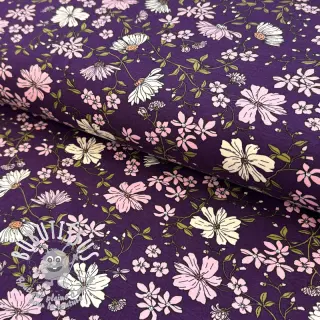 Jersey Flowers purple