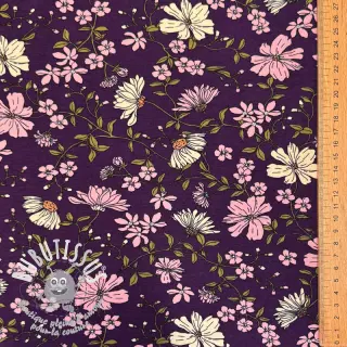 Jersey Flowers purple