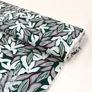 Viscose RADIANCE Abstract design dark green