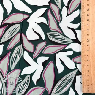 Viscose RADIANCE Abstract design dark green