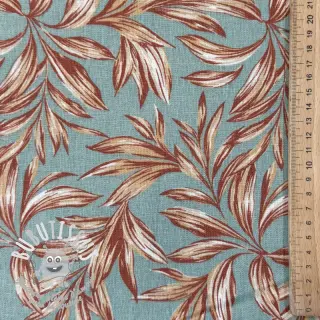 Lin avec viscose WASHED Leaves old green