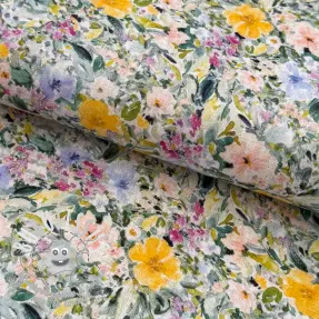 Viscose lin CREPE Flowers Simi digital print