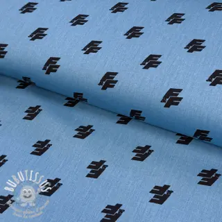 Tissu coton Fast and Furious blue shadow