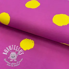 Jersey Big dots fuchsia