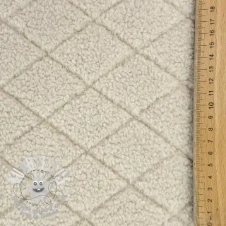 Tissu de manteau TEDDY Diamond beige