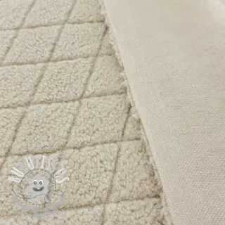 Tissu de manteau TEDDY Diamond beige