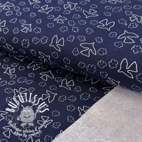 Sweat envers minkee Birds navy
