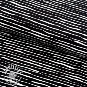 Jersey Stripes black ORGANIC