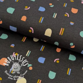 Jersey Abstract anthracite melange