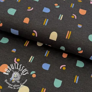 Jersey Abstract anthracite melange
