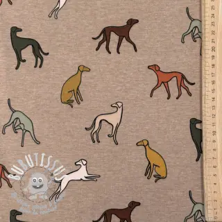 Jersey Dogs melange taupe