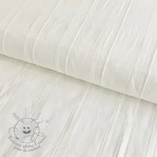 Tissu coton VOILE DOBBY off white