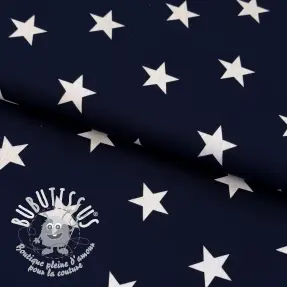 Tissu coton Stars navy