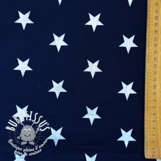 Tissu coton Stars navy