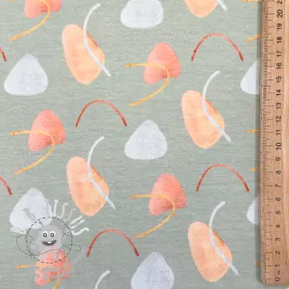 Jersey Shapes sage digital print