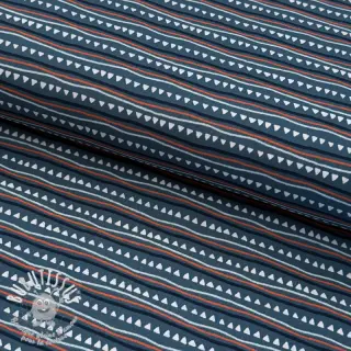 Tissu coton Construction vehicles blue shadow ORGANIC