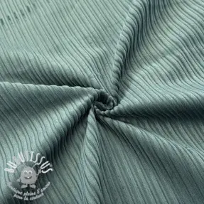 Tissu velours cotelé STRIPE old green