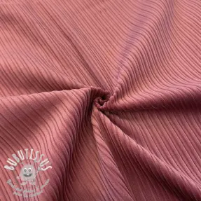 Tissu velours cotelé STRIPE dark rose