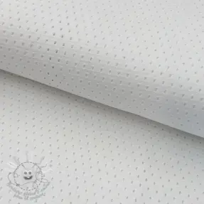 Tissu coton STRETCH EYELET white