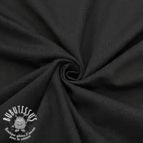 Jersey COTTON black ORGANIC