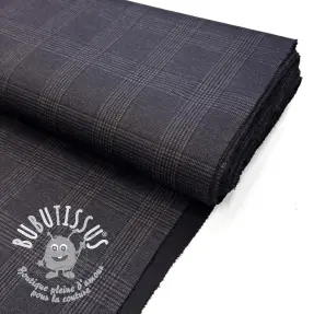 Tissu pour tailleur femme PUNTA VICENZA Checks grey
