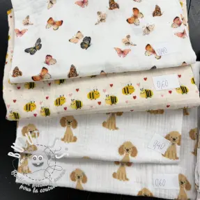 Paquet de tissus – double gaze de coton 2475